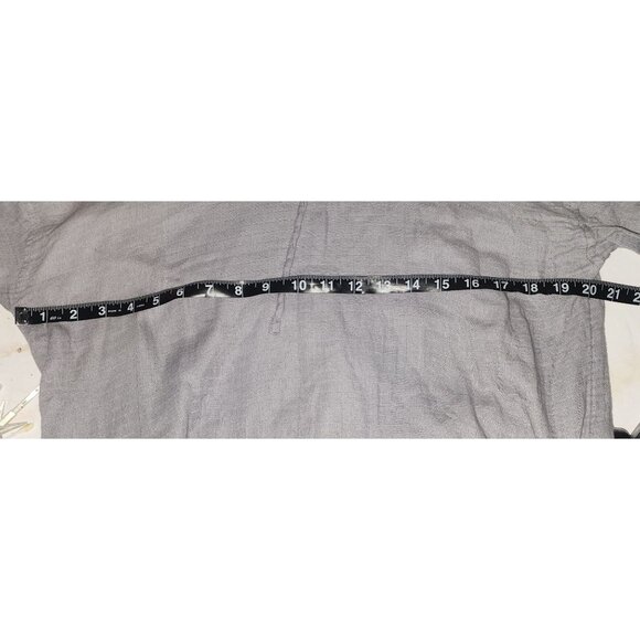 Pure Jill Womens Minimalist Gray Cowl Neck Top With Pockets 100% Cotton Size S - Picture 7 of 7